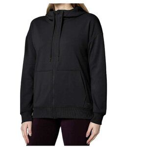 Mondetta New Women's Performance Full Zip Active Hoodie Black 2X